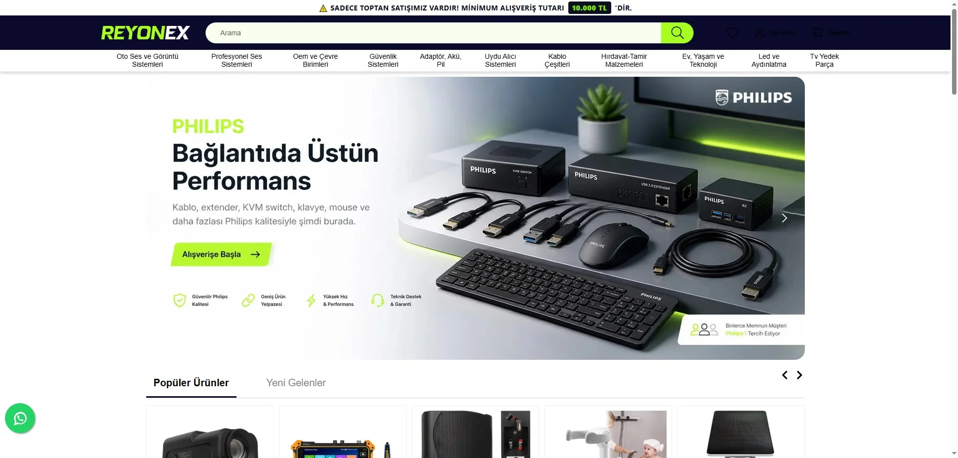 Reyonex: Çok Kategorili B2C E-Ticaret ve Pazaryeri Entegrasyonlu Satış Platformu